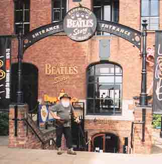 Francis at the Beatles Museum in Liverpool