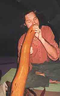Phillip playing didgeridoo