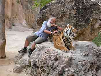 Francis relaxing with a friend!