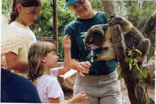 Nirimi with a koala