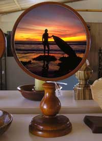 Cedar Mantel Design for 6" photo tile