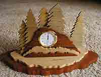 Wilderness Scroll Clock - $72
