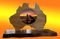 Australia Frame with 3.5" photo tile