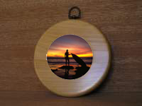 Pine frame for 3.5" photo tile.
