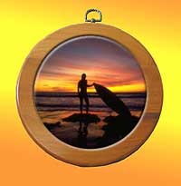 Pine frame for 6" photo tile