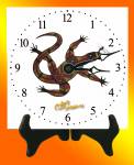 Willigi Lizard Square Tile Clock - $25