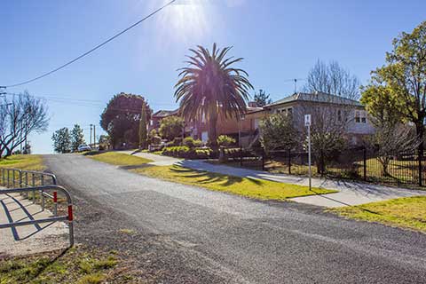 Clive Street Inverell - Continuation of the River Walk