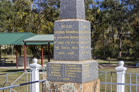 The Great War Memorial at Gailgai NSW Australia
