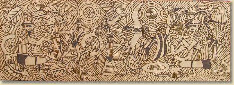 Woodburnings by Koori Artist Colin Isaacs