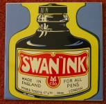 Swan Ink Vintage Tile