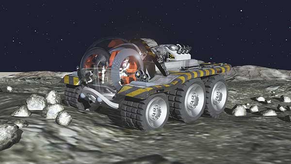 SHADO Lunar Moon Buggy - fan made cgi version