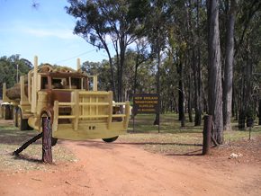 Logging truck parked at New England Woodturning Supplies. Or is it? Find out in our Gallery!