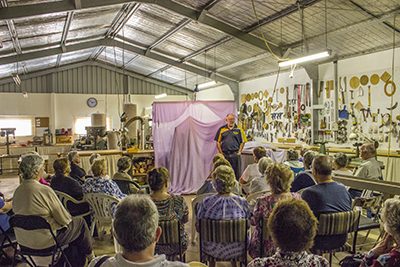 Didgeridoo demonstrations - New England Woodturning - Gilgai NSW Australia