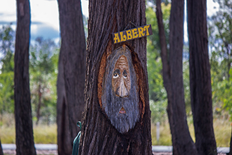 Carvings at New England Woodturning Supplies